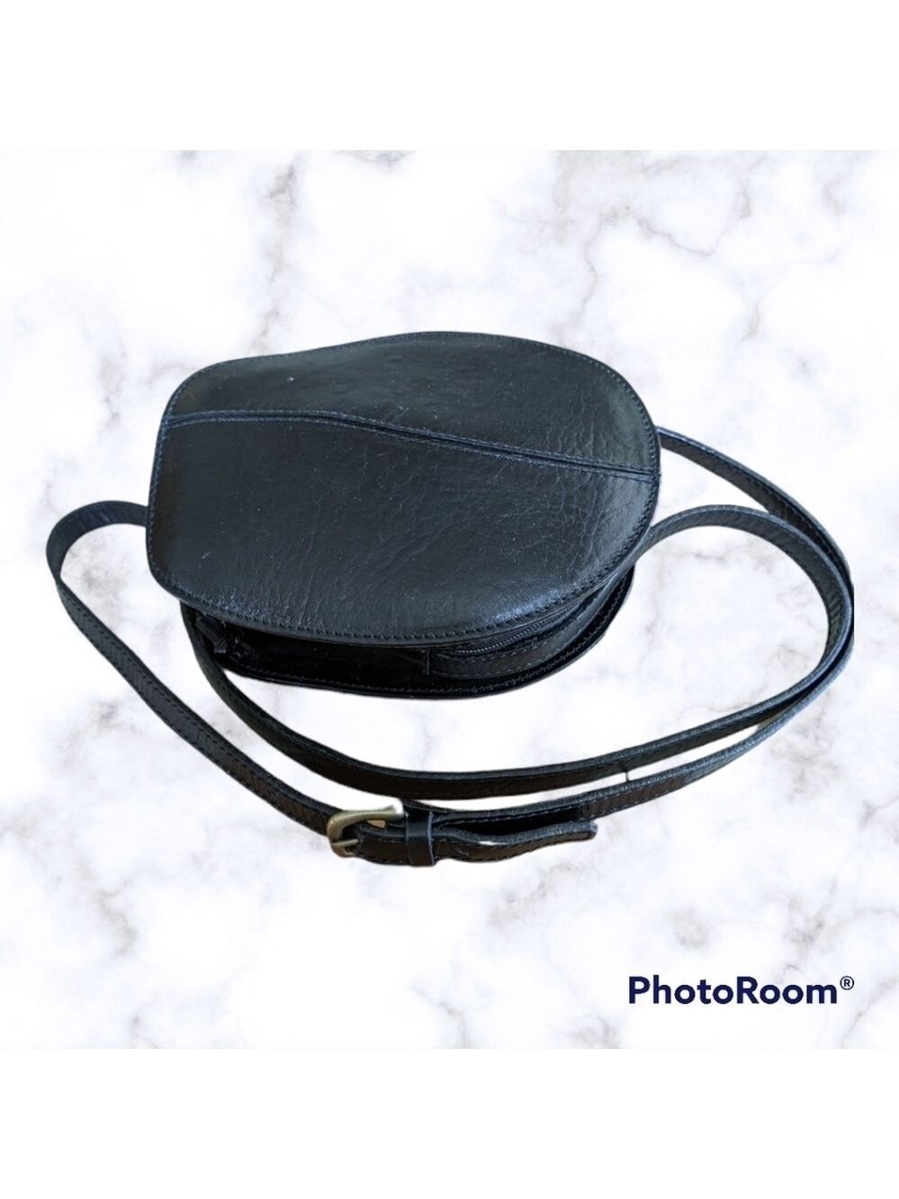 VINTAGE Genesis Black leather bag Unique